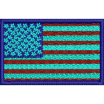 US flag embroidery pattern album