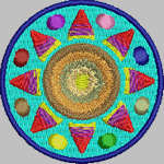 Flying saucer embroidery pattern album