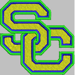 SC letters embroidery pattern album