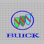 Buick logo original document embroidery pattern album