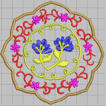 Korean Flower Machine Embroidery embroidery pattern album