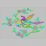 Branch Bird Computer Embroidery embroidery pattern album