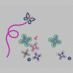 Small flower children's clothing small flower embroidery children's clothes flower embroidery pattern album