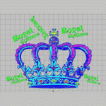 Crown Embroidery Crown Computer Crown embroidery pattern album