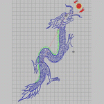 Dragon Dragon Opera Pearl Dragon's Computer Embroidery Dragon embroidery pattern album