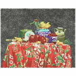 Happy still life real embroidery process hanging painting, needle process embroidery pattern album