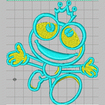 Prince Frog's, Children's Cloth Sticking, Prince Frog Embroidery embroidery pattern album