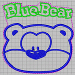 Bluebear Cartoon Bear Embroidery embroidery pattern album