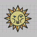 Cartoon Sunface Computer Flower Download embroidery pattern album