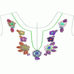 Latest Fashion Flower 10008 Collar Map embroidery pattern album