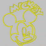 Mickey Sticker Embroidery embroidery pattern album