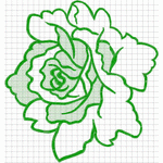 Flower Rose Sticker Embroidery embroidery pattern album