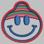 Smiley smiley face embroidery embroidery pattern album