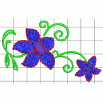 Petunia embroidery embroidery pattern album