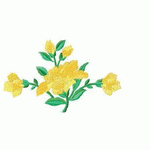 Very beautiful yellow floral print Download embroidery pattern album