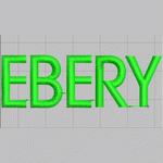Ebery English alphabet embroidery pattern album
