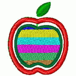 Apple embroidery embroidery pattern album