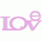 B7LOVE letters sequined embroidery embroidery pattern album