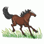 Horse, Horse Embroidery in Running embroidery pattern album