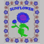 Flower of the Sun embroidery pattern album