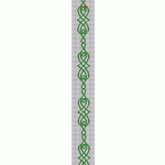 Ethnic algae wells are continuous in two directions embroidery pattern album