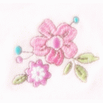 Flowers and children's clothes embroidery pattern album