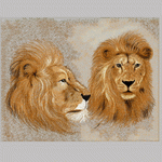 Klon Lion Head Embroidery embroidery pattern album