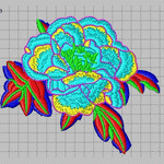 Peony Flower Computer, Peony Flower Embroidery embroidery pattern album
