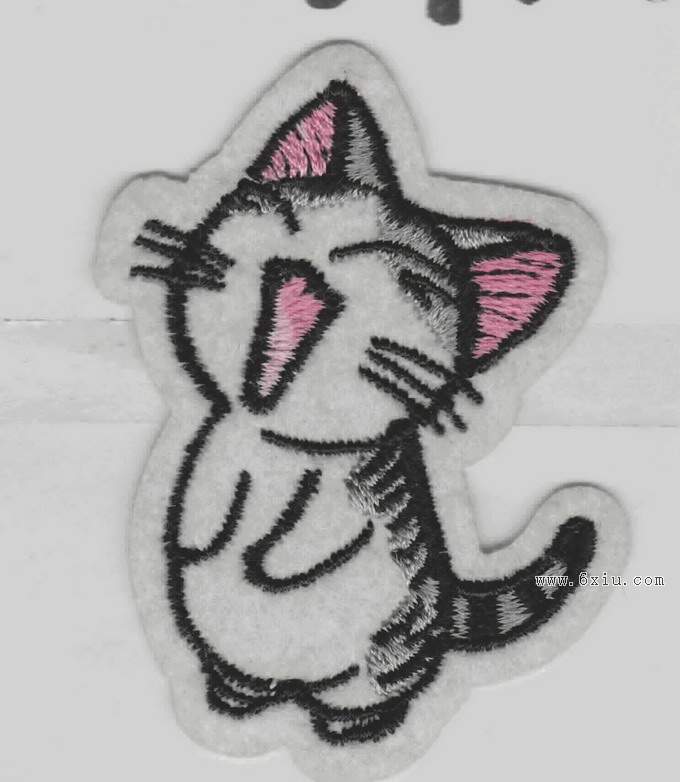 Kitten Badge embroidery pattern album