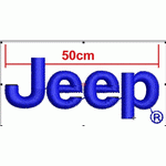 Automobile Jeep logo embroidery pattern album