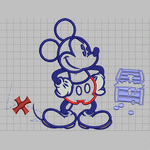 Mickey embroidery pattern album