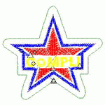 Five-star logo embroidery map embroidery pattern album
