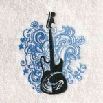 Guitar embroidery pattern album