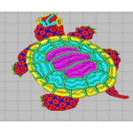 The Treasure Turtle embroidery pattern album
