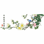 Birds and Flowers Listen to Spring Birds in Spring Dynasty Crafts embroidery pattern album