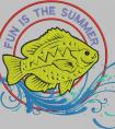 Summer vacation is a badge of entertainment (fish) embroidery pattern album