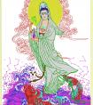 Dripping Guanyin Cross Embroidery Fine Craft Carp embroidery pattern album