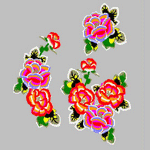 Peony Flower Clothes embroidery pattern album
