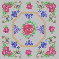 Cross-stitched rose national embroidery pillow decoration embroidery pattern album
