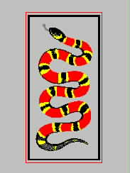 Snake, flower snake. embroidery pattern album