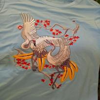 Hetu bird boutique on crane T-shirt embroidery pattern album