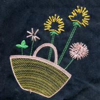Flower basket children's clothing embroidery pattern album