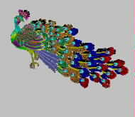Bird peacock crafts embroidery pattern album