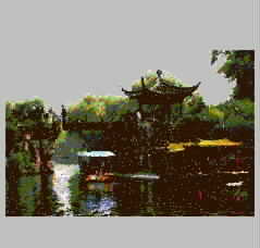 Landscape Lijiang Fengshui Guilin Chaotic Needle Embroidery Exquisite Pavilions and Pavilions embroidery pattern album