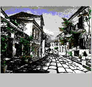 Scenic Ancient Town Old Street Architecture Chaotic Embroidery embroidery pattern album