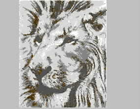 Lion King's Messy Needle Embroidery Boutique embroidery pattern album