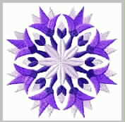 Purple Flower Abstract Decoration embroidery pattern album