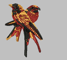 Bird-wing Bird embroidery pattern album