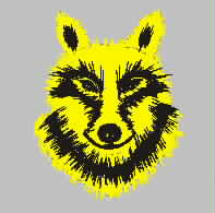 Wolf head embroidery pattern album