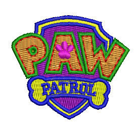 Badge Male paw patrol embroidery pattern album